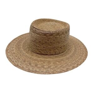 Dallas Hats Palm Leaf Straw Cowboy Hat Wide Brim Ranch Sun Hat M Sun Protection